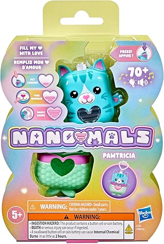 Miniatura 2 de Pawtricia The Blue Kitty, gato electrónico, más de 70 respuestas, juguetes interactivos para ansiedad para niñas y niños, regalos de Navidad para