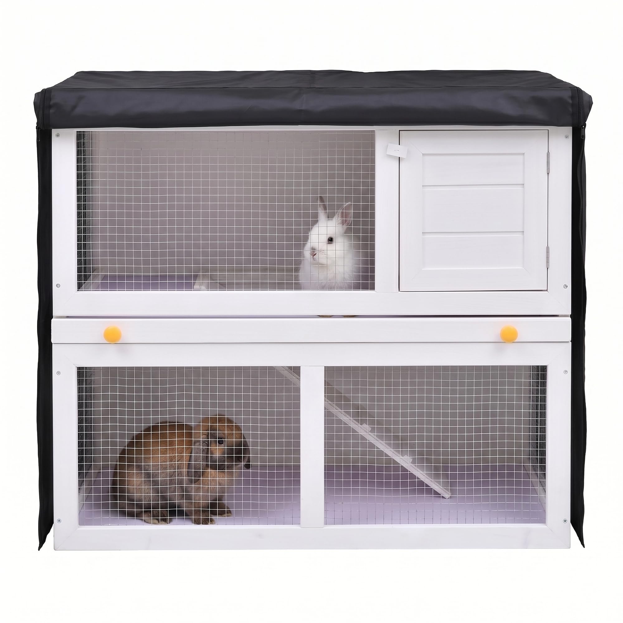 122 x 50 x 105 cm Rabbit Hutch Cover, Waterproof, Sturdy and Durable, for Rabbit Protection and Other Small Pet Cages
