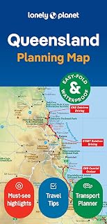 Lonely Planet Queensland Planning Map (Sheet Map, Folded)
