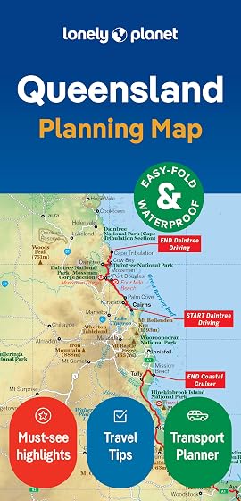 Lonely Planet Queensland Planning Map