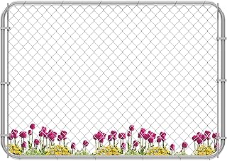 Adjustable Chain Link Fence Gate Kit,Rust-Resistant Galvanized Garden Gate for Outside,Durable Outdoor Gate for Garden Fence, Pathways, Yards, and Driveways, 26"-72" Wide x 4' High