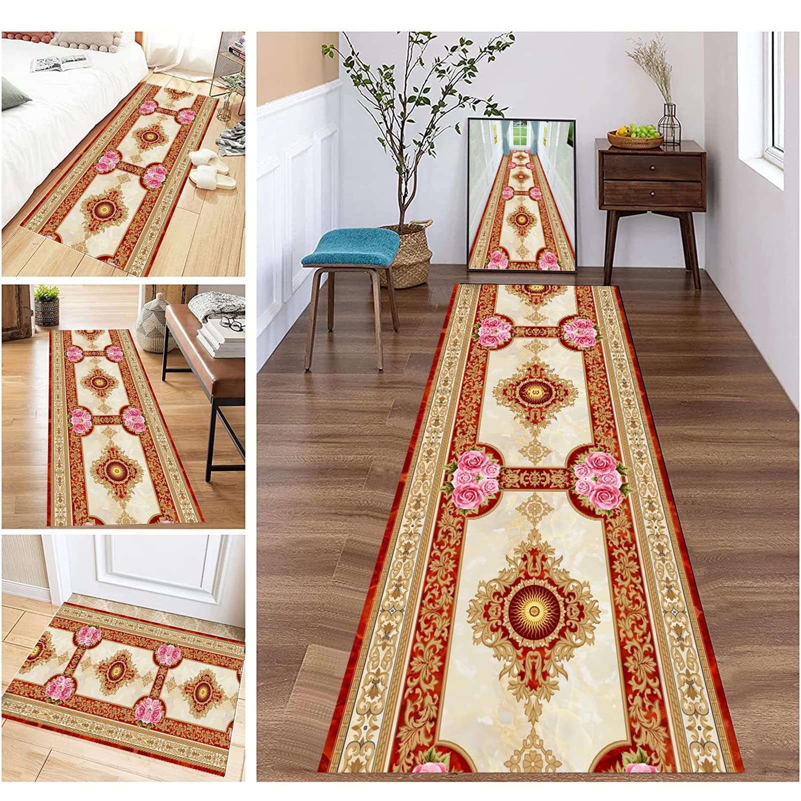 Tapis de sol lavable antidérapable grand couloir hall entrée