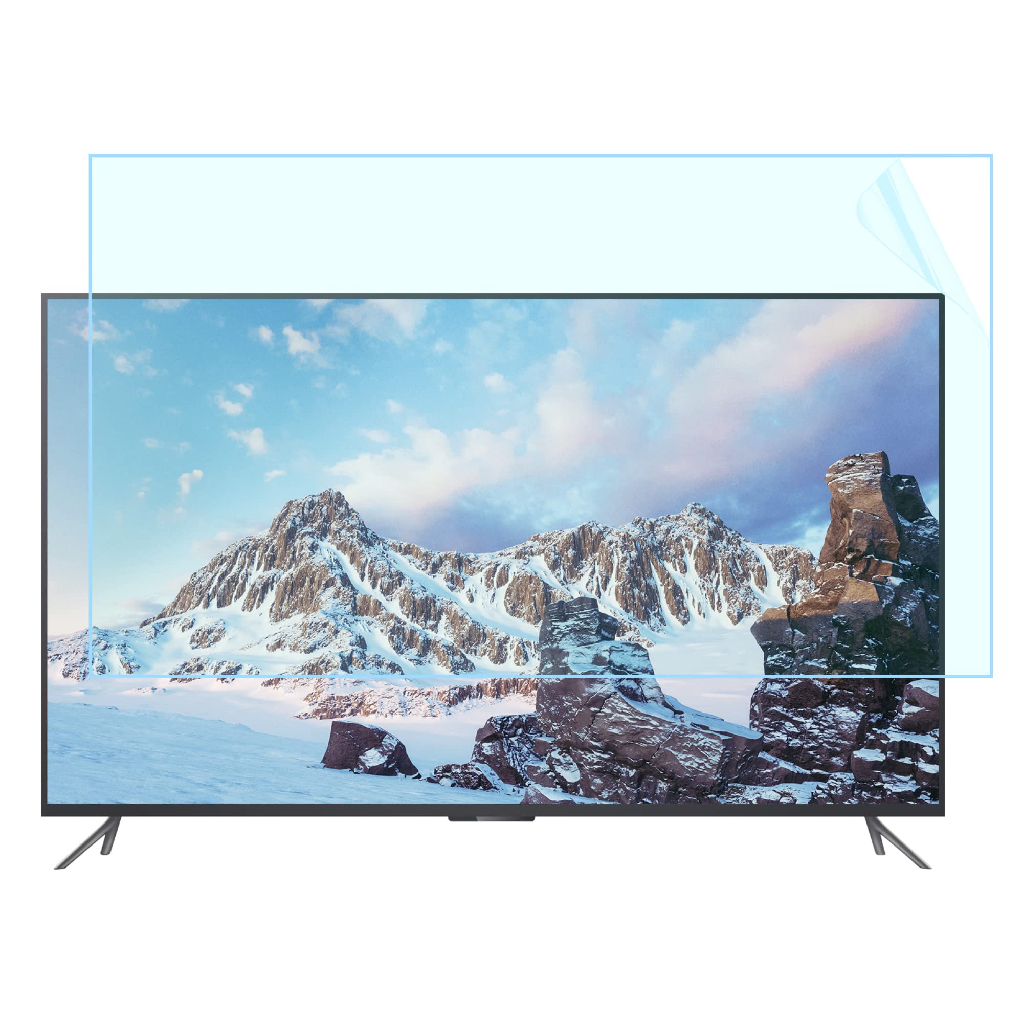 Pellicola protettiva anti luce blu per TV da 43-75 pollici, universale per monitor, antigraffio, antiriflesso, con filtro di protezione per gli occhi, superficie opaca, anti(60 pollici 1327x749 mm