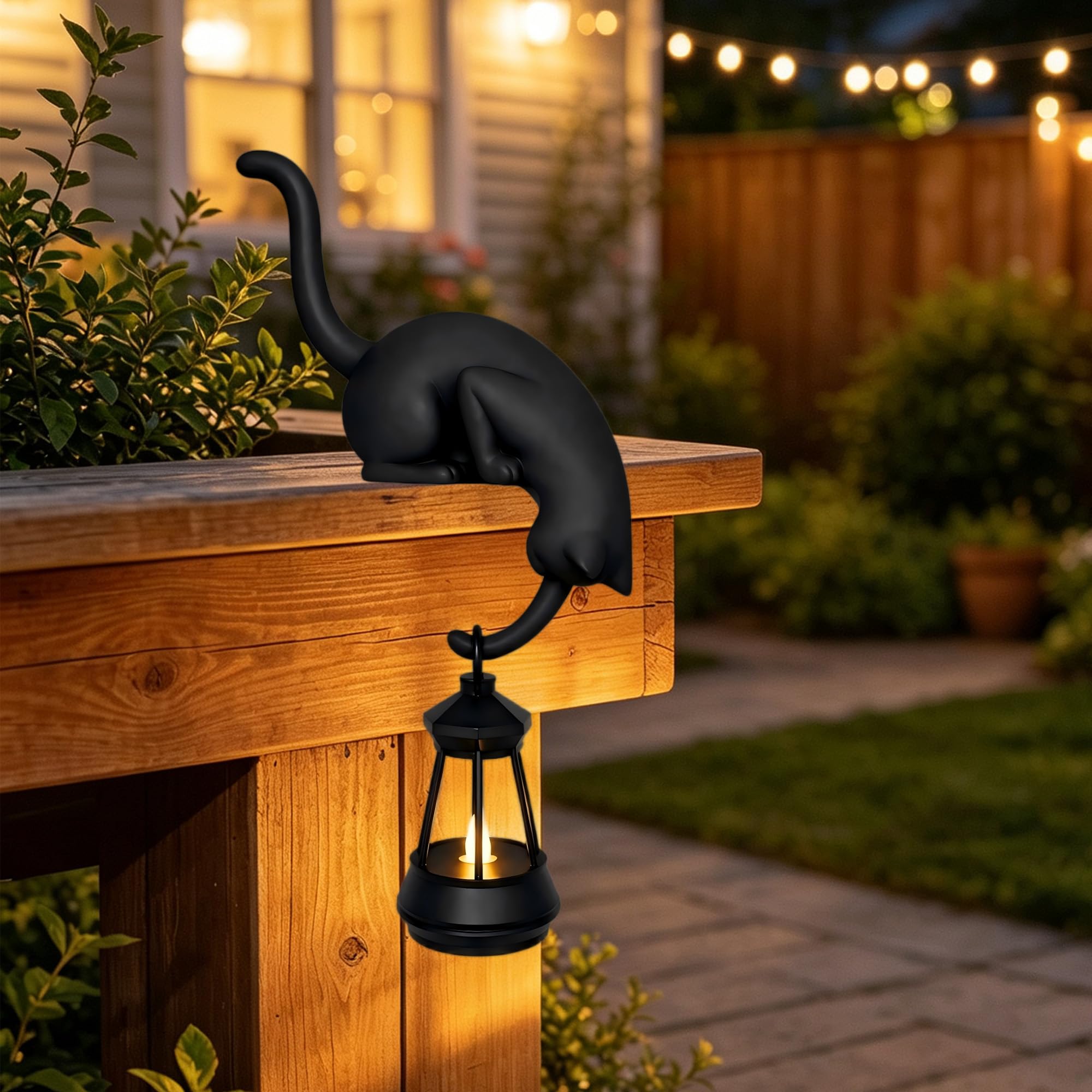 Yizemay Cat Figurine Light，B
