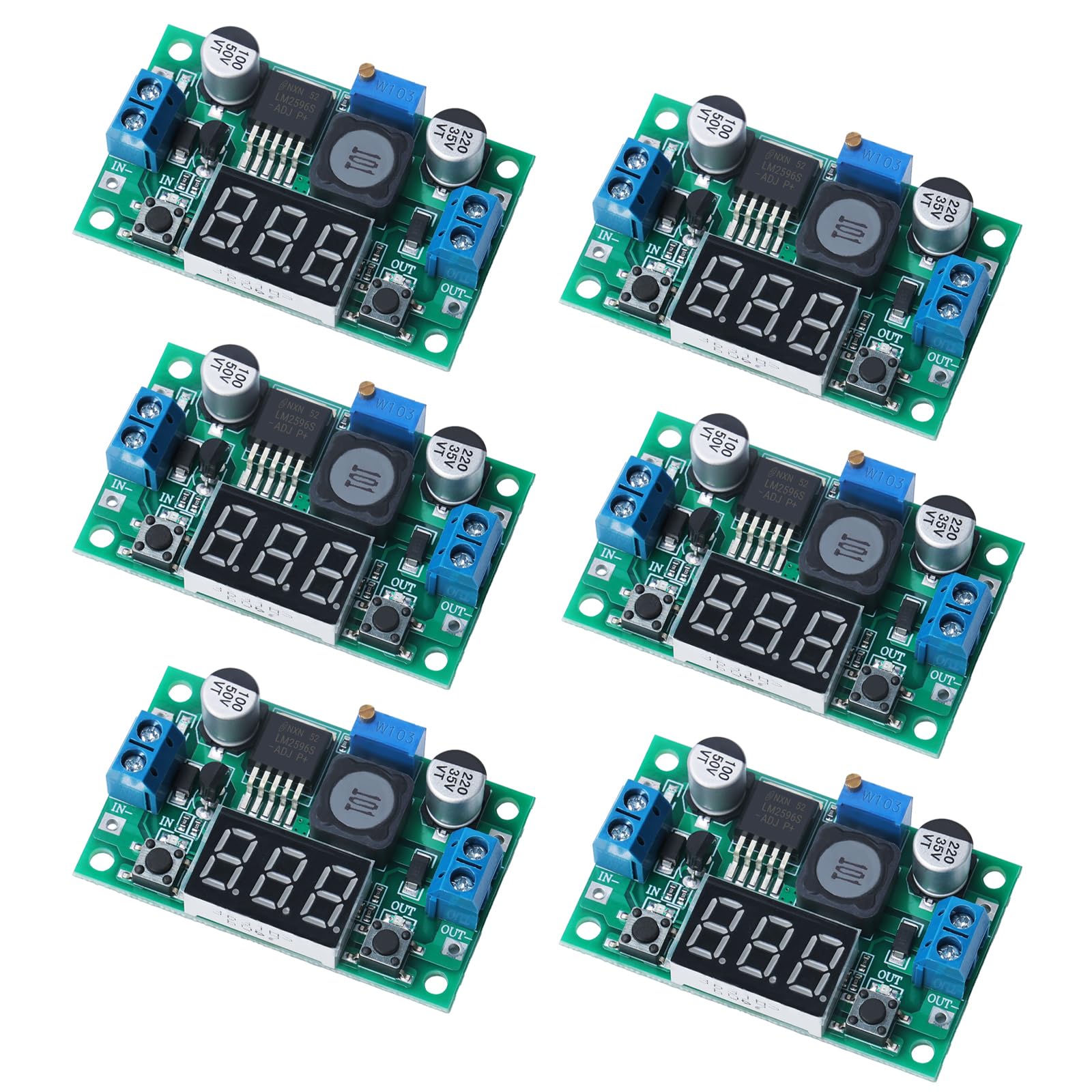 Convertisseur DC-DC LM2596 avec affichage LED précis alimentation 4-40V - 8