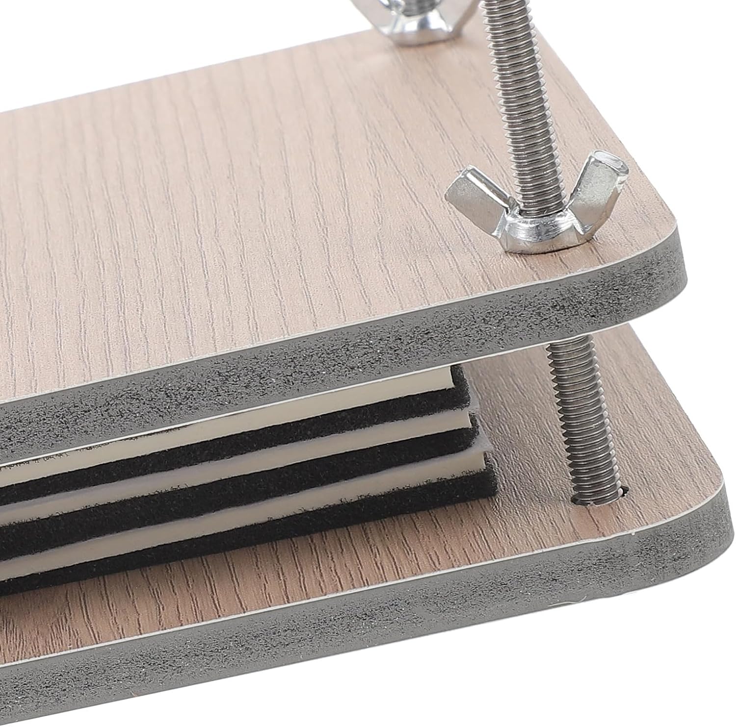 GLSTOY Embossing Flower Press Kit 15x15cm Mini Wooden Plant Pressing Tool for DIY Flower Drying and Preservation Craft Kit for Nature and Art Lovers
