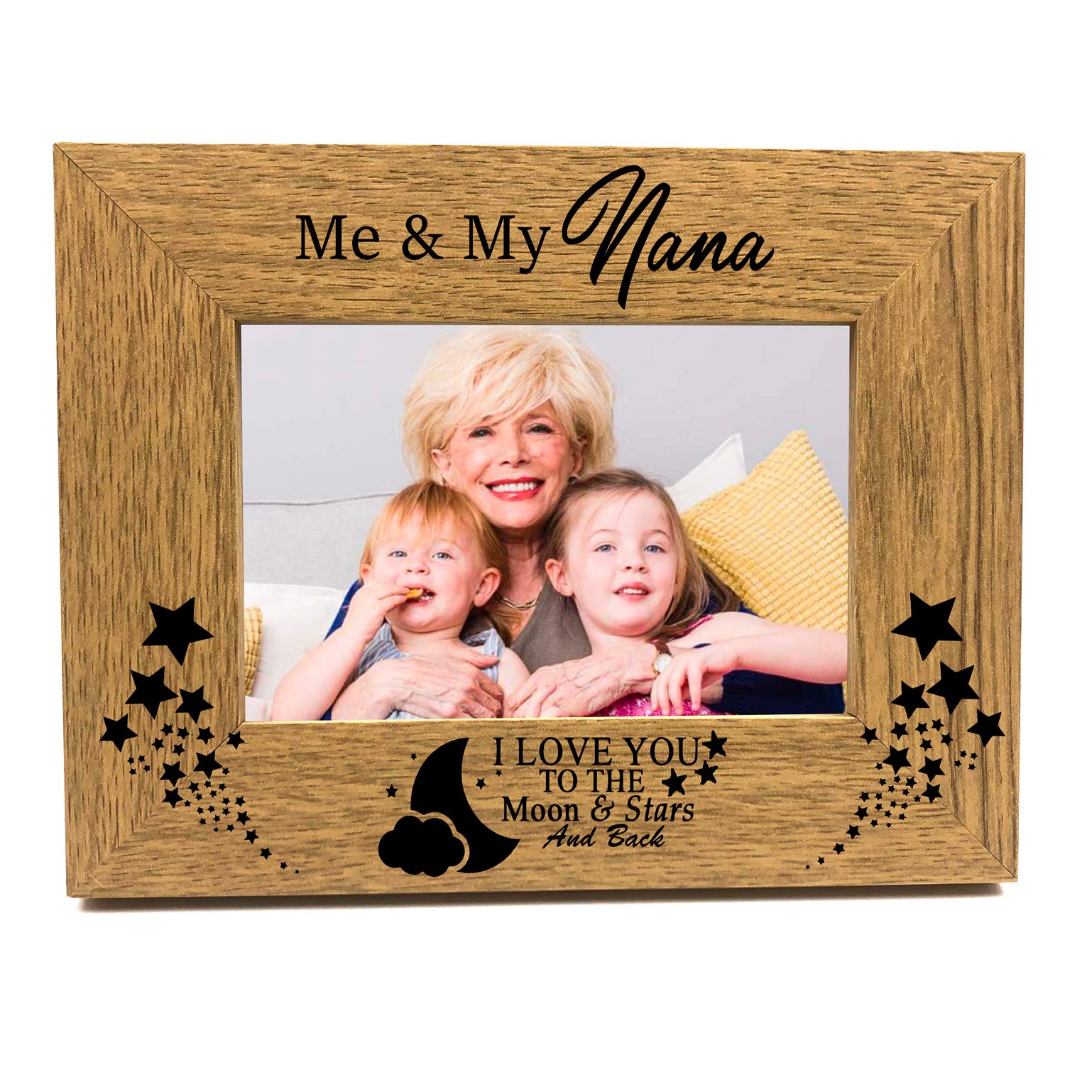 Ukgiftstoreonline Me And My Nana Love You To The Moon And Back Photo Frame Gift (5 X 7)