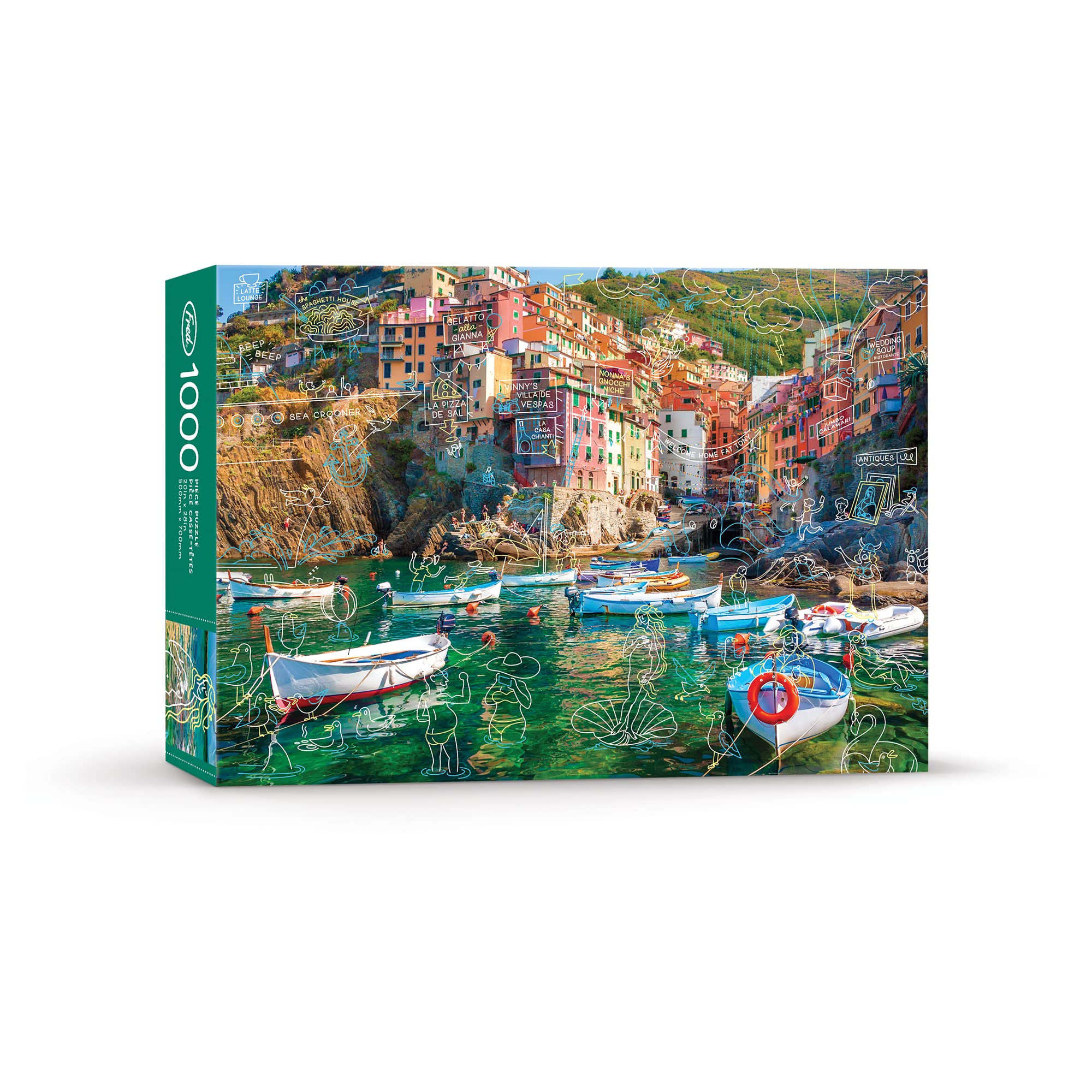 Amazon.com: Genuine Fred, Spring Break at Cinque Terre, Doodle