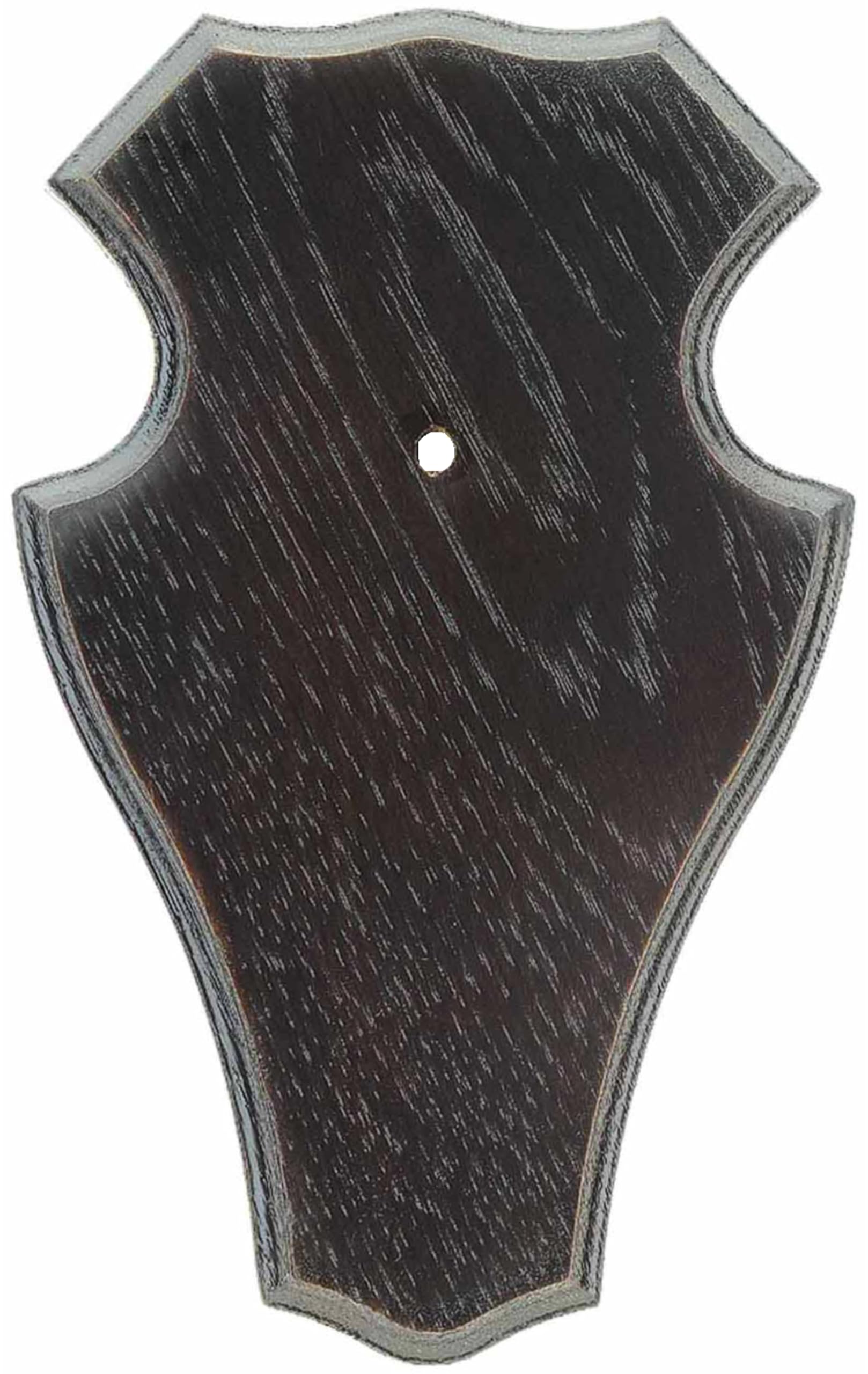 Tabla para cuernos de roble con inserto de pino, diseño de ciervo gamswild claro y oscuro, juego con pinza para el oído, color marrón oscuro (oscuro 9 x 12, 1)