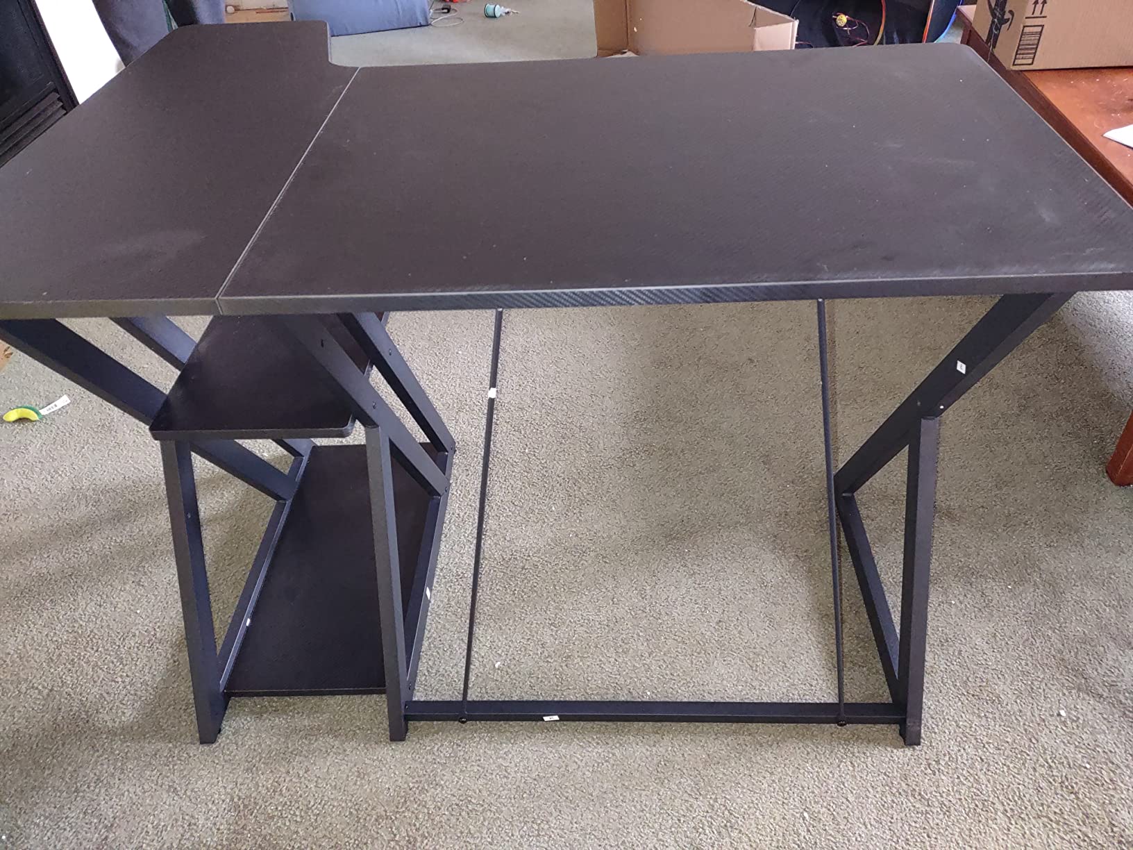 17/mo Finance CubiCubi Aurora Gaming Desk with Carbon Fiber Surface