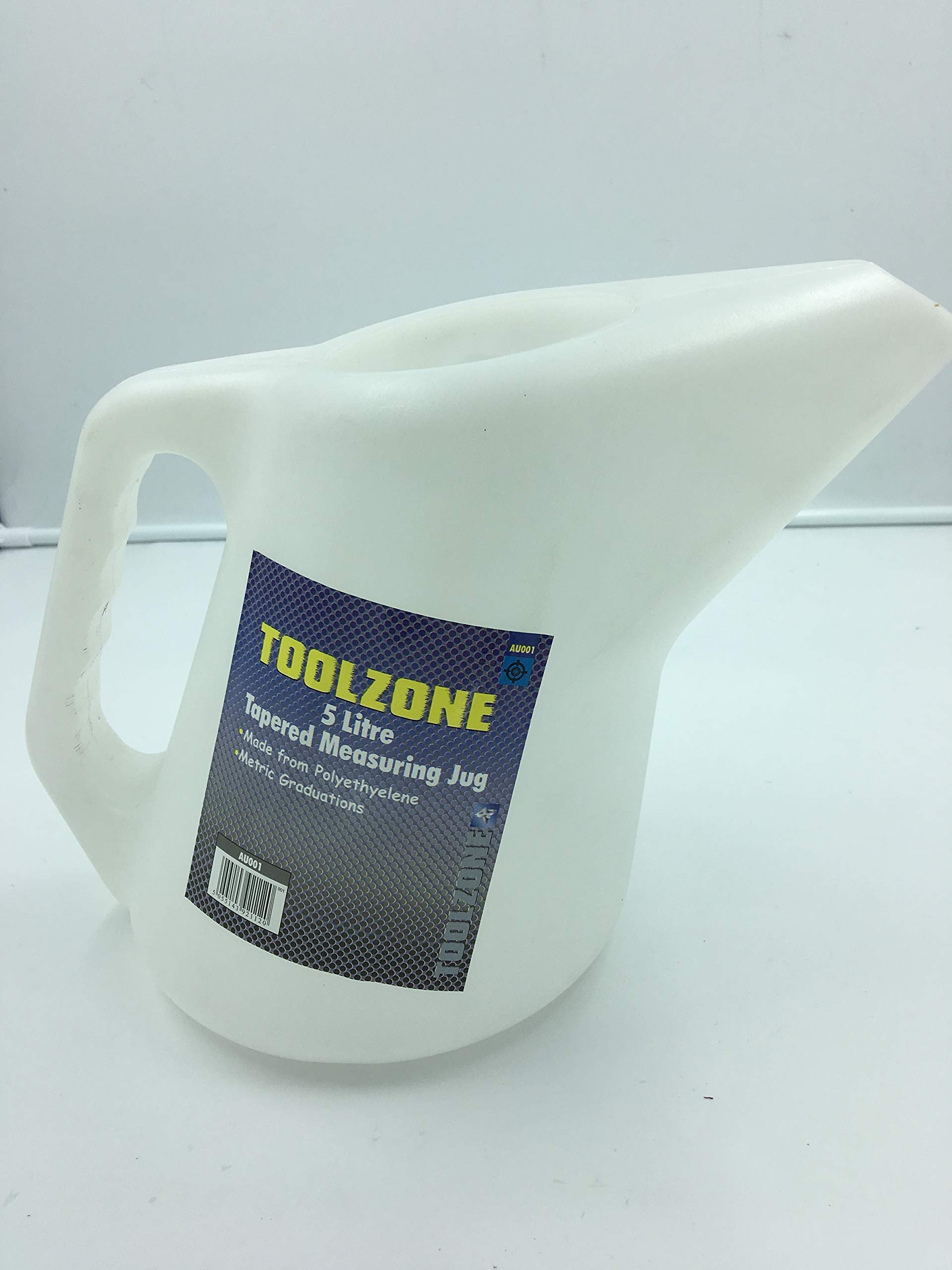 5L Tapered Plastic Polythylene Measuring Jug - Auto Tool - Oil, Fuel