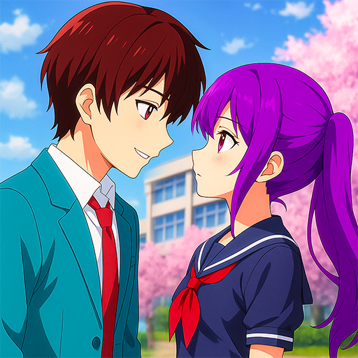 Anime-Schulmädchen-Sakura-Simulator: Japanisches Liebesleben, 3D-Spiele 2025