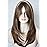 Long Layered Shoulder Length wig light brown with blonde highlight wig Synthetic Hair Fiber Highlight Multicolor Wigs for White Women Mixcolor
