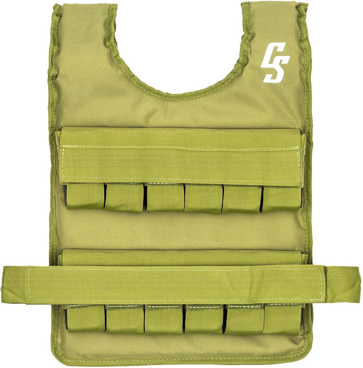 Capital Sports Monstervest Weight Vest - Weight Vest, Weighted Running Vest, Body Weight Vest, Metal Weights, Durable and Breathable Material: Nylon, Unisex and One-Size-Fits-All