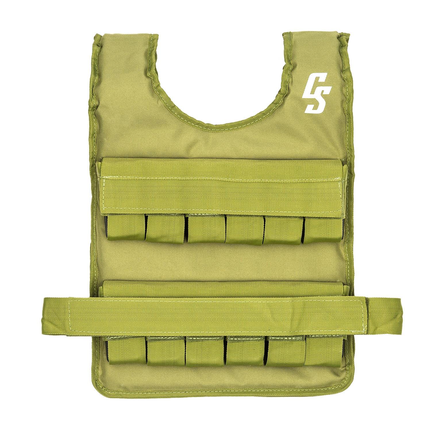 Capital Sports Monstervest Weight Vest - Weight Vest, Weighted Running Vest, Body Weight Vest, Metal Weights, Durable and Breathable Material: Nylon, Unisex and One-Size-Fits-All