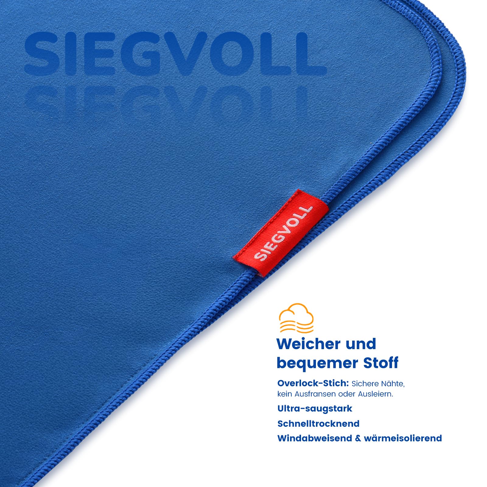 Siegvoll Poncho de Baño de Microfibra para Hombre y Mujer – Poncho de Surf Adulto de Secado Rápido y Compacto – Toalla Poncho con Capucha Cortavientos – Cambiador Portátil para Playa y Deportes Acuáti
