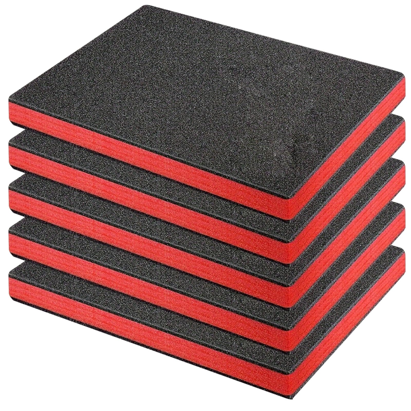 5 inserti in schiuma per cassetta degli attrezzi, inserti in schiuma EPE ad alta densità, inserti in schiuma EPE personalizzabili, inserti in schiuma per cassetta degli attrezzi, 15,8 x 11,8 x 1 cm