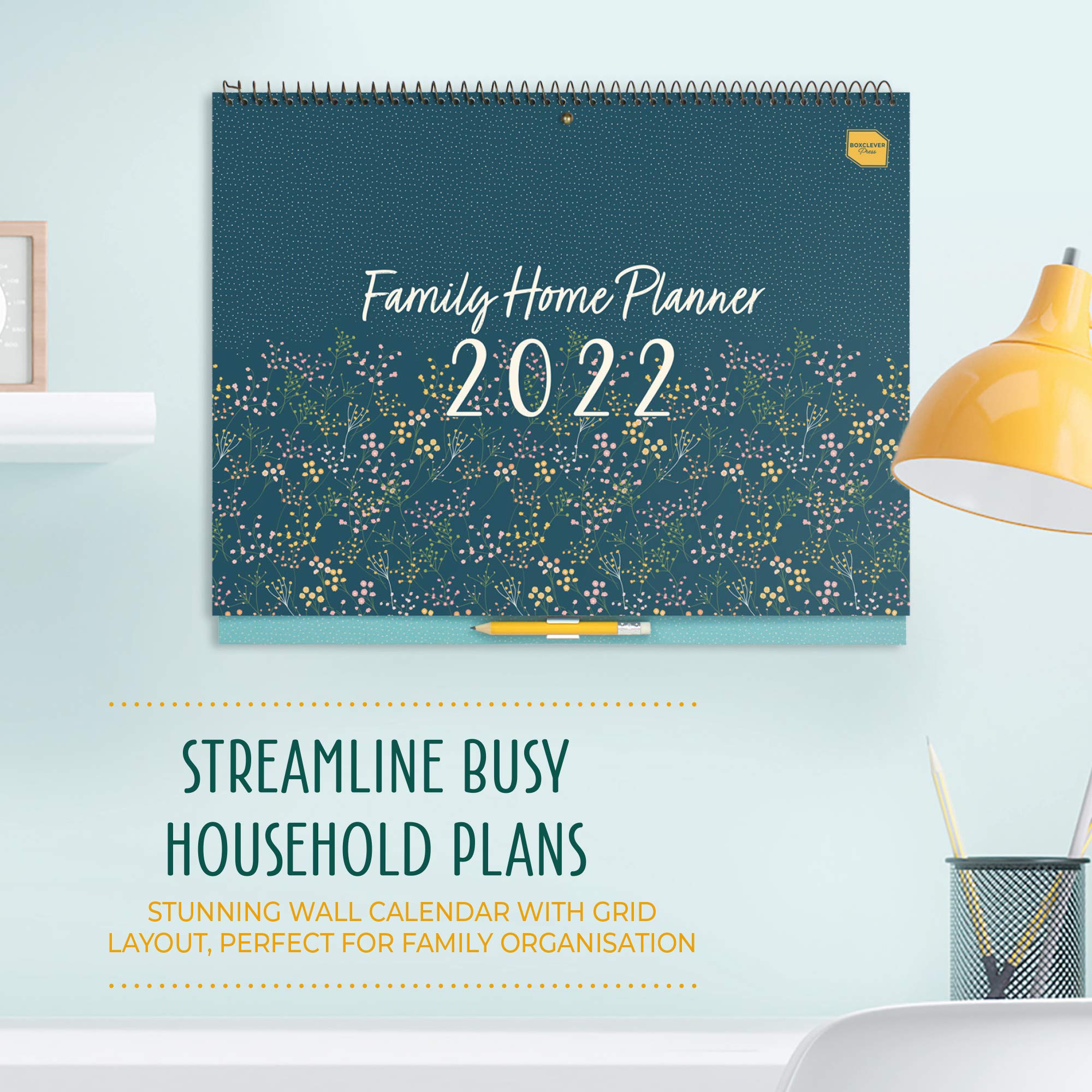Boxclever Press Family Home Planner. Family Calendar 2022 for Busy