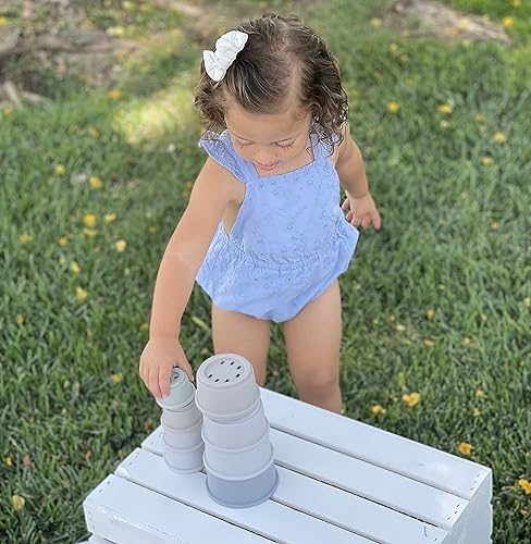 Miniatura 8 de Vasos apilables educativos de silicona (10 piezas)  Clasificación y conteo de bebés  Juguetes de baño  Desarrollo motor temprano  El mejor regalo de