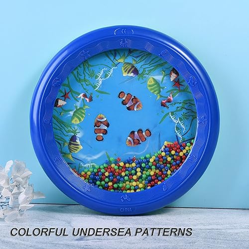 Miniatura 4 de 2 uds Ocean Drums Wave Bead Drums Sea Sound Drums Instrumentos Musicales para Niño Niño Bebé