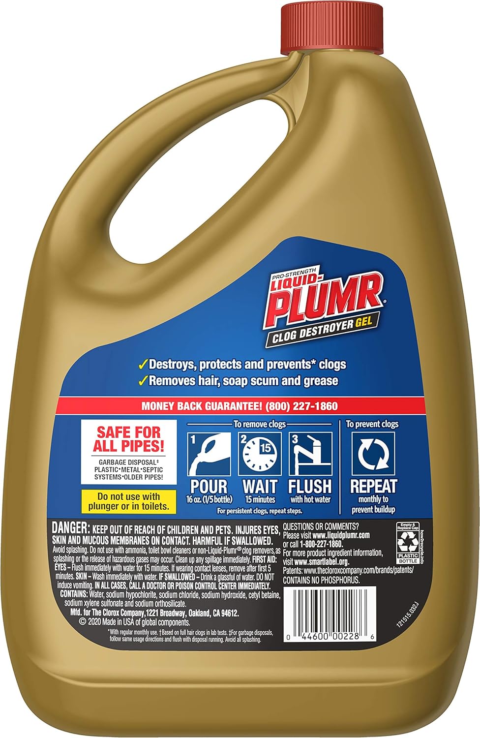 Buy LiquidPlumr ProStrength Full Clog Destroyer Plus PipeGuard