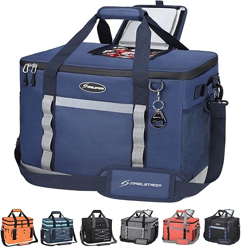 Miniatura 5 de Maelstrom ICY - Bolsas enfriadoras huecas (75 latas)  Enfriadores de camping extragrandes aislados, a prueba de fugas, laterales suaves