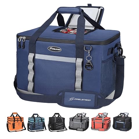 Maelstrom Collapsible Soft Cooler Bag 35 55 75 Cans Beach Cooler with Flip Top Lid Ice Chest Leakproof