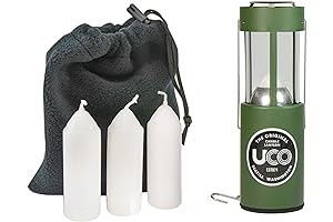 UCO Original Candle Lantern Case with 3 Candles and Storage Bag