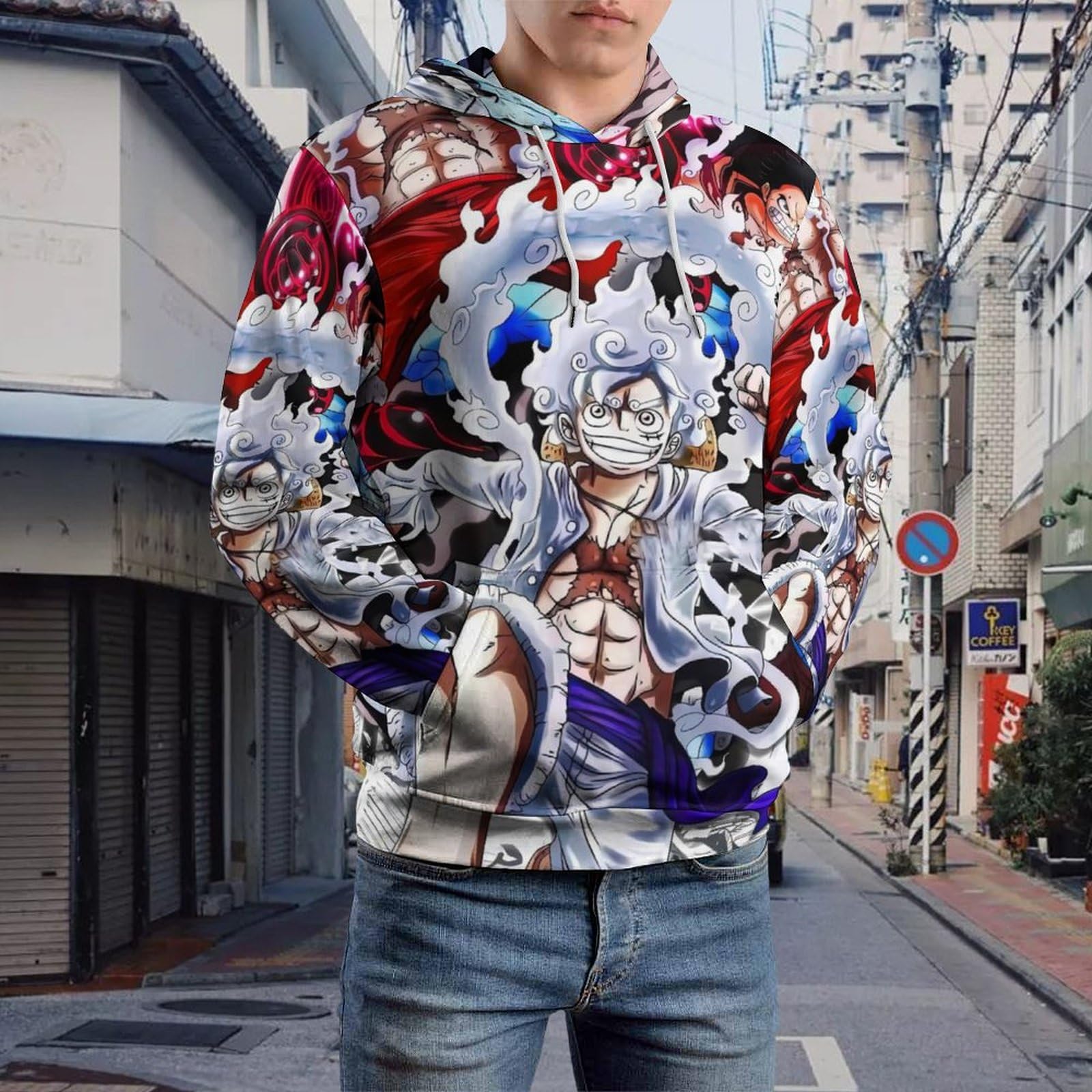 絡繰魂×ONE PIECE ルフィ ギア5 スウェットパーカー 絡繰魂 243025 和