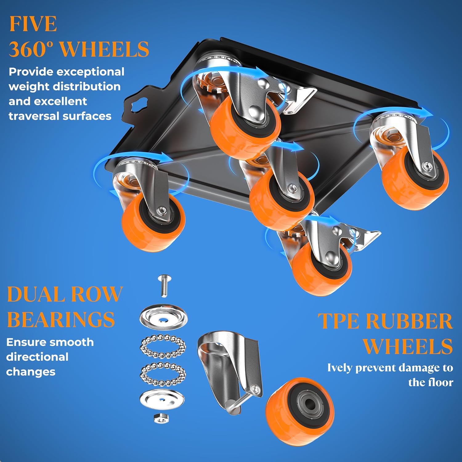 Effortless Moves: Unleash the Power of Our 2000 lb Heavy Duty Furniture Movers!