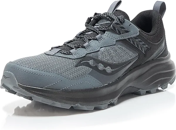 Saucony Men's Excursion TR17 Hiking Shoe, Shadow/Black, 12