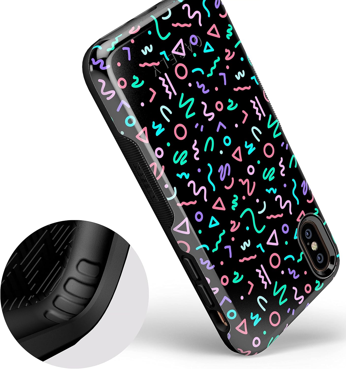 Casely iPhone X/XS Case | Always Vibing | Retro | Bold Protective Design