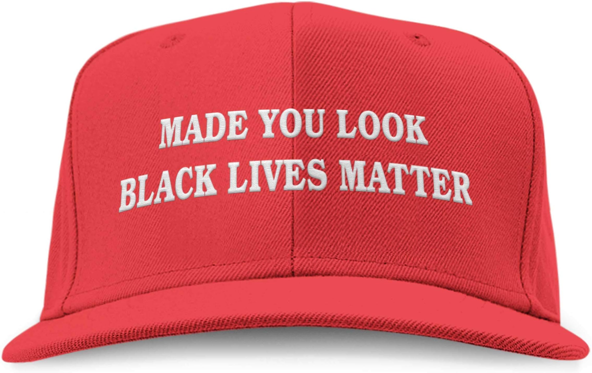Function - Made You Look Black Lives Matter Red Hat Embroidered Adjustable BLM Mens Womens Unisex Equality Anti Racism
