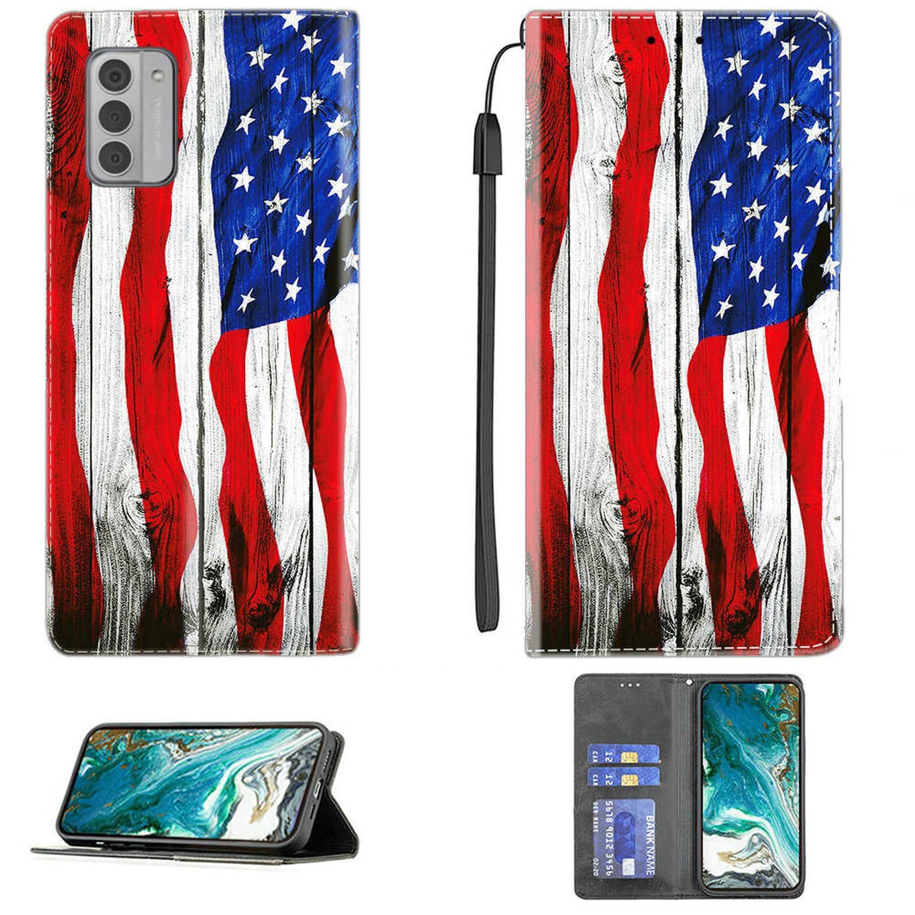 Aroepurt Case for Nokia G310 5G Case Compatible with Nokia G310 Phone Case Cover PU Leather Kickstand Magnetic Wallet Case CPT35