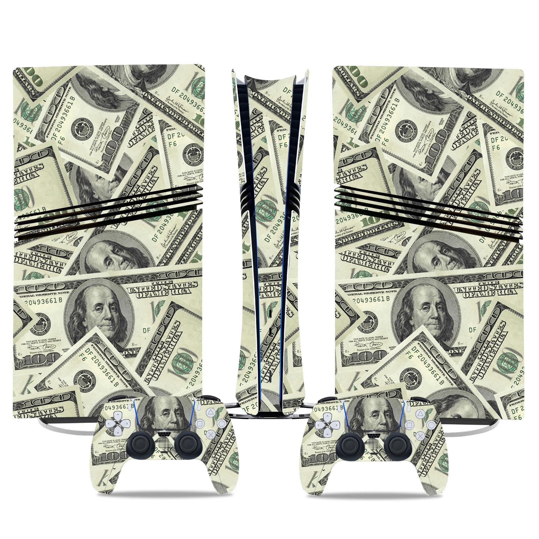 para PS5 Pro Skin Digital Edition Consola Controlador Fundas Vinilo Envolturas Resistentes Los Arañazos Compatible para PS5 Digital Edition Pro 40036 Envolturas Piel Regalo