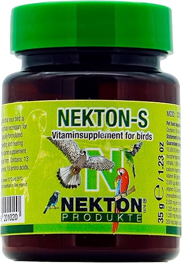 Nekton – Suplemento alimenticio para pájaros Nekton-S Vitaminas 35 g.