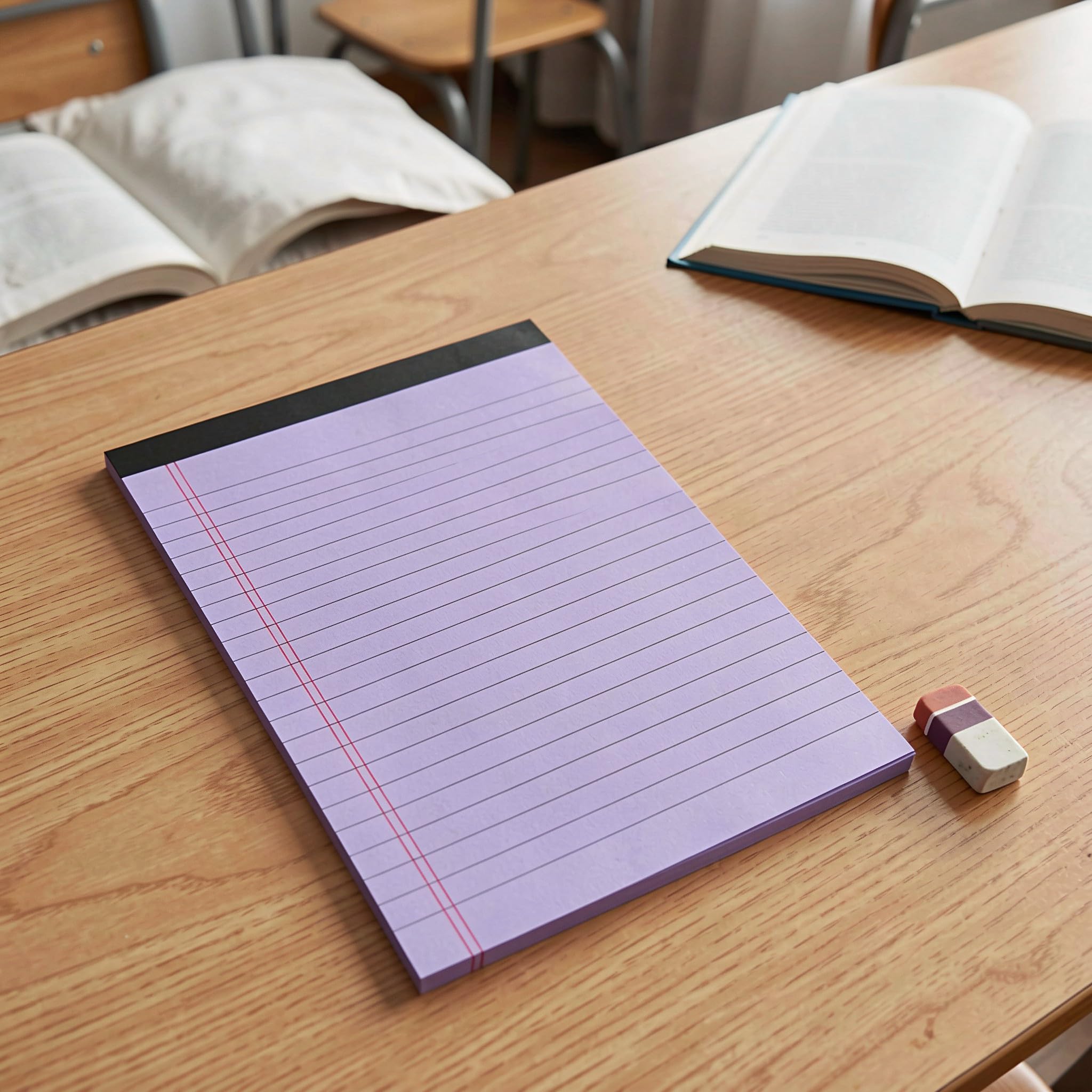 Toddmomy Lot de 5 blocs-notes colorés, format légal, cahier à lignes
