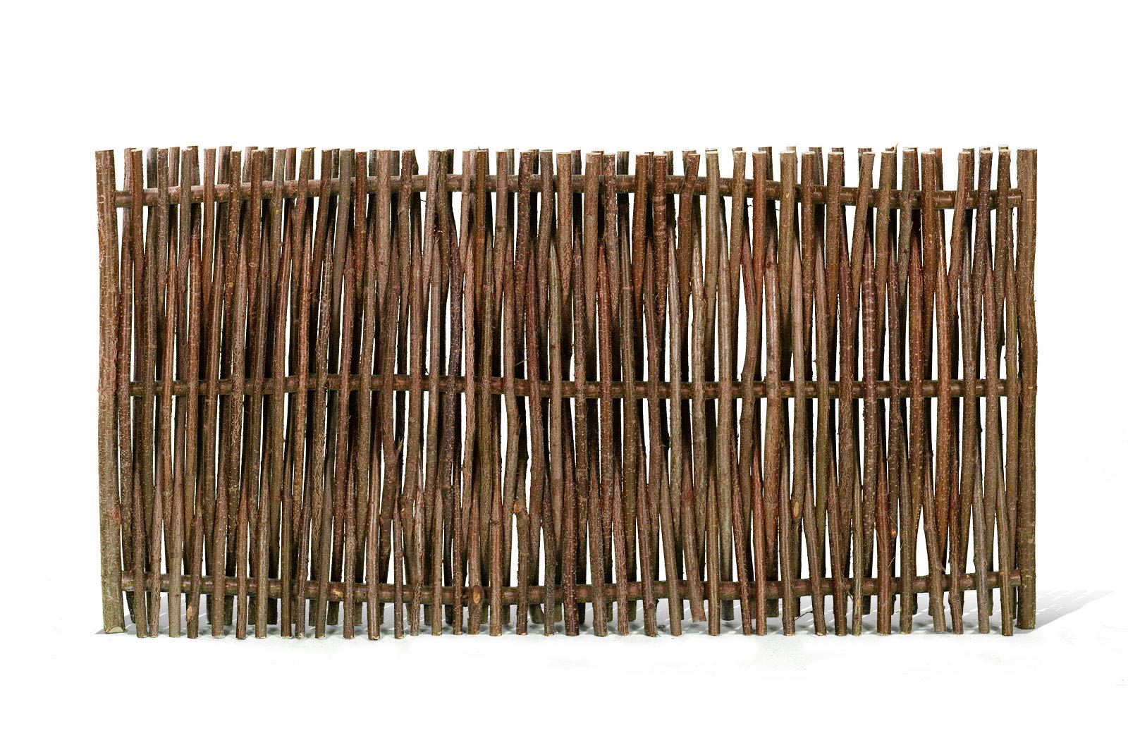 Weidenprofi Sichtschutz, Haselnusszaun Modell Universal, extra dicke Ruten, Flechtzaun aus Hasel, Größe (BxH): 180 x 90 cm