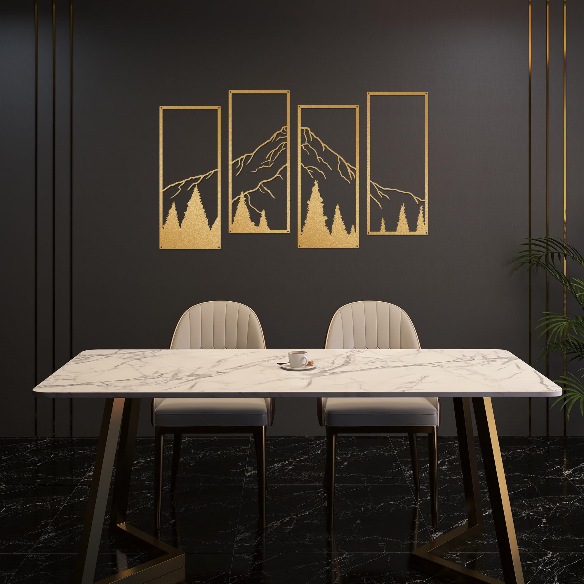 Décoration Murale En Forme De Cerf De Forêt En Métal Pour Cadeau De