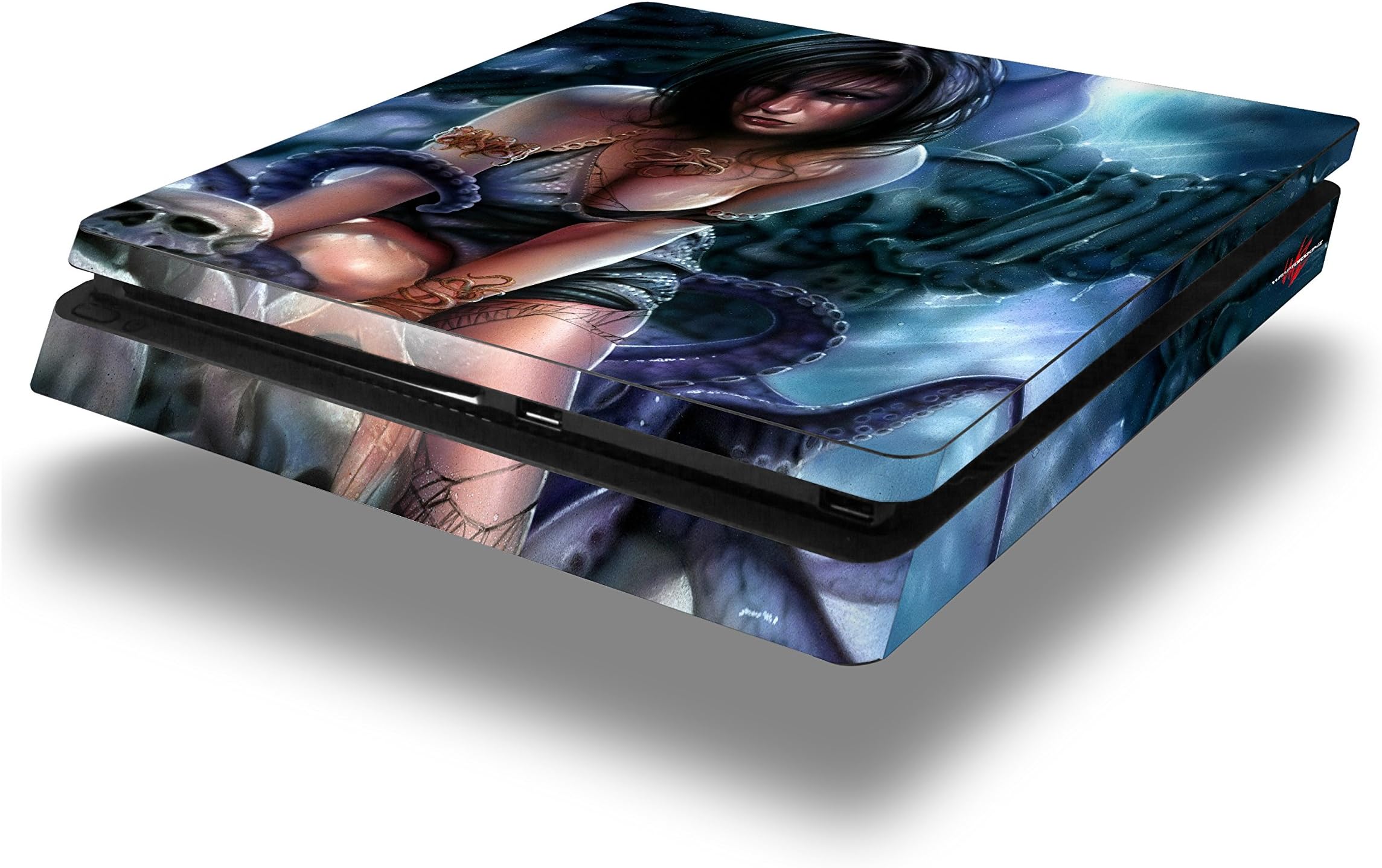 Vinyl Decal Skin Wrap Compatible with Sony PlayStation 4 Slim Console Bride of Cthulhu