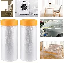 HomdumPre-Tape Paint Protection Covering sheet and Tape Length (1800mm x 20Mtr) Pack of 2PC