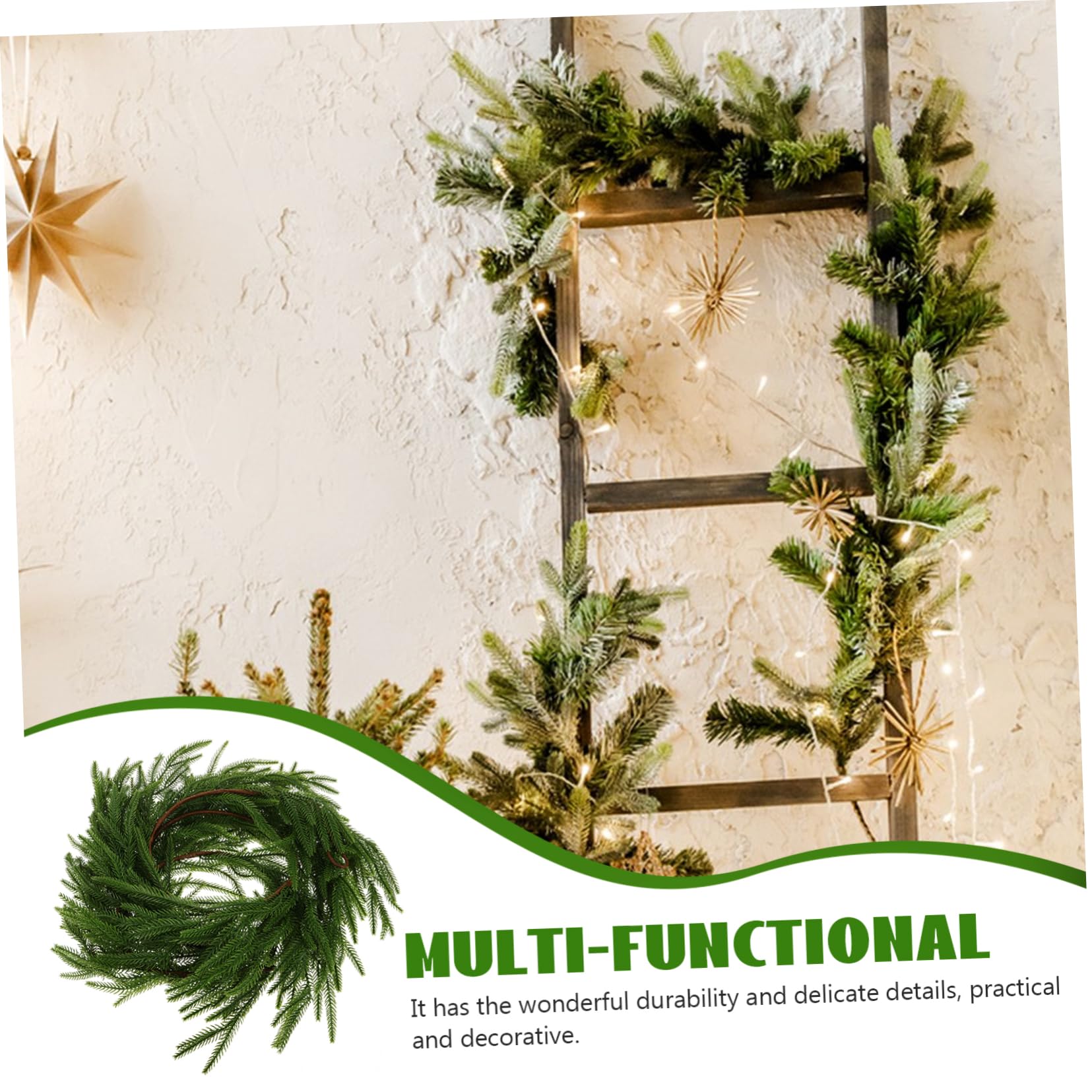 Künstliche Kieferngirlande Realistische Weihnachtsdekoration Für Kaminsims Tisch Outdoor Pflegeleicht Langlebig Vielseitig Einsetzbar Falsches Für Festliche Anlässe