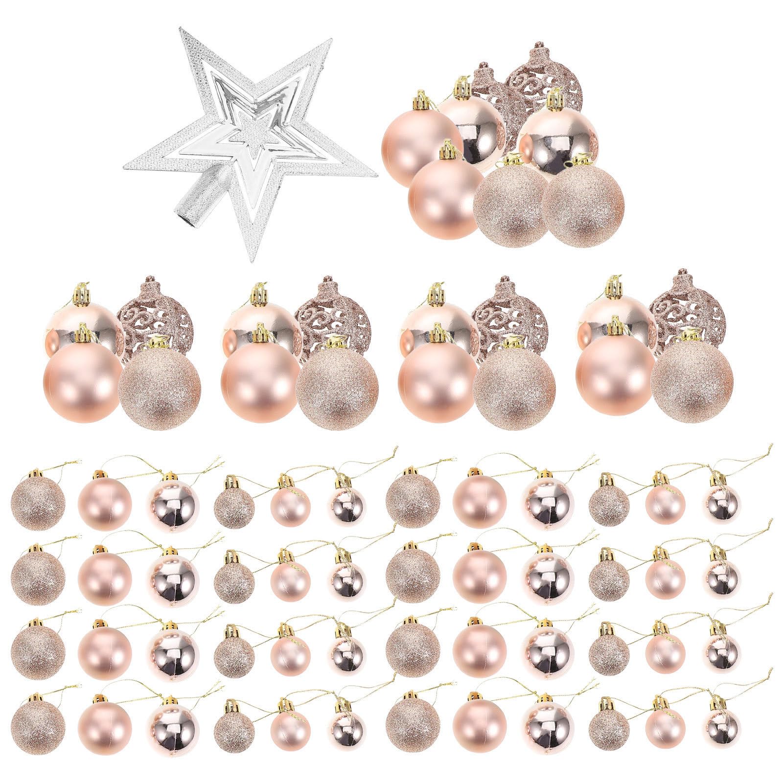 Cabilock 100 Unidades Bolas Navideñas para Árbol de Navidad, Set Obsequio