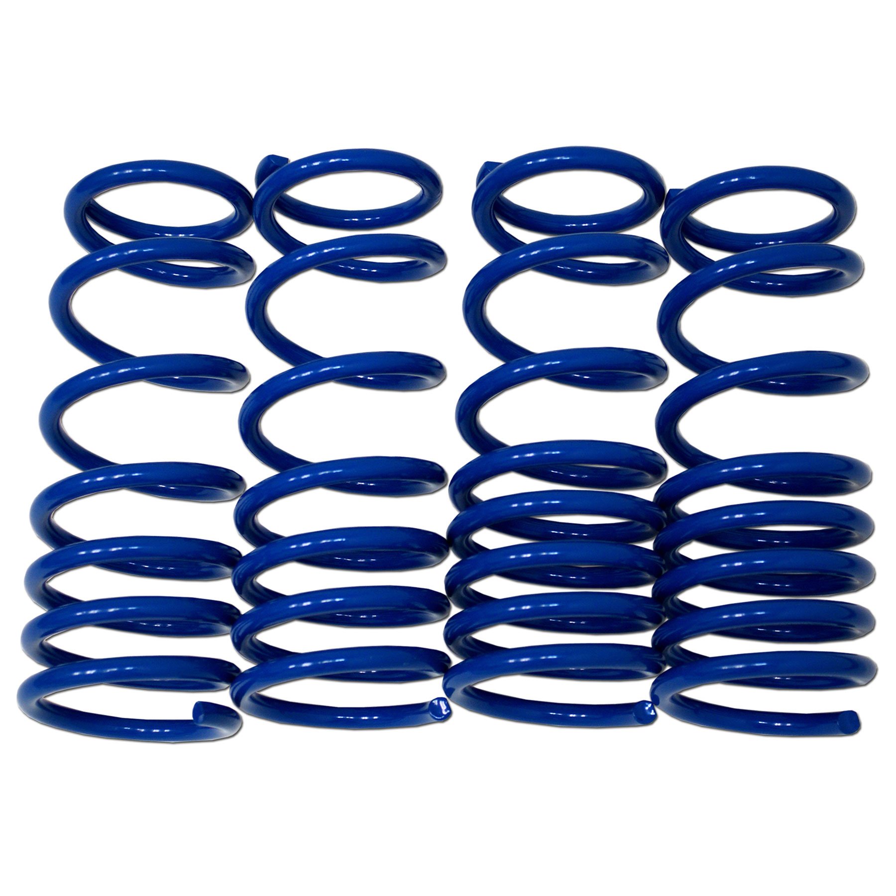 TuningPros LS-062-B Lowering Springs Kit Blue Set of 4