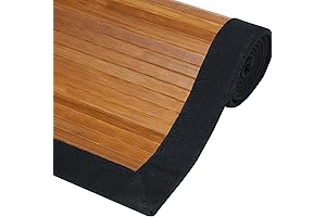 Red Lantern RUG-BR17-0601-4x6 Bamboo Outdoor Rug, 4 ft x 6 ft