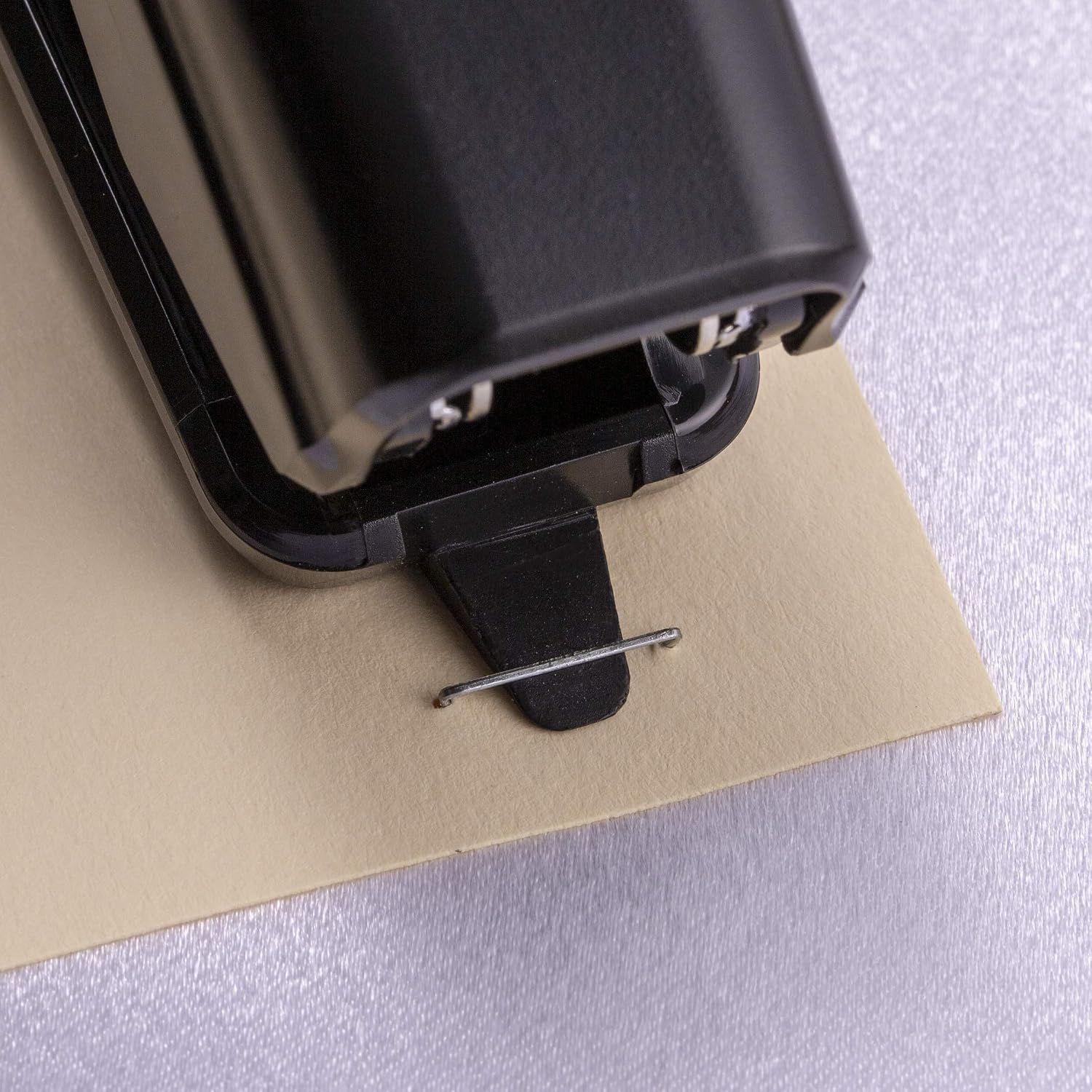 Officemate Plastic Half Strip Compact Stapler with 400 Staples, Black (97613)