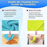 Vista 4 de FIXSMITH Paquete de 400 toallas multifuncionales, paños de limpieza de microfibra de 12 x 16 pulgadas, trapos de limpieza altamente absorbentes