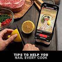 Vista 6 de MEATER Pro XL: Termómetro inteligente inalámbrico para carne 4 sondas multisensoriales Bluetooth y WiFi Resistencia al calor de 538°C