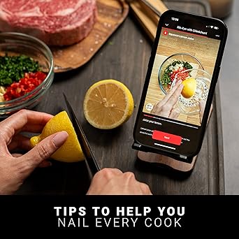 MEATER Plus: Smart Bluetooth Wireless Meat Thermometer Digital | BBQ, Grill, Oven, Smoker, Air Fryer, Kitchen | Perfect for Steak, Chicken, Turkey, and More | Delicious Recipes in App