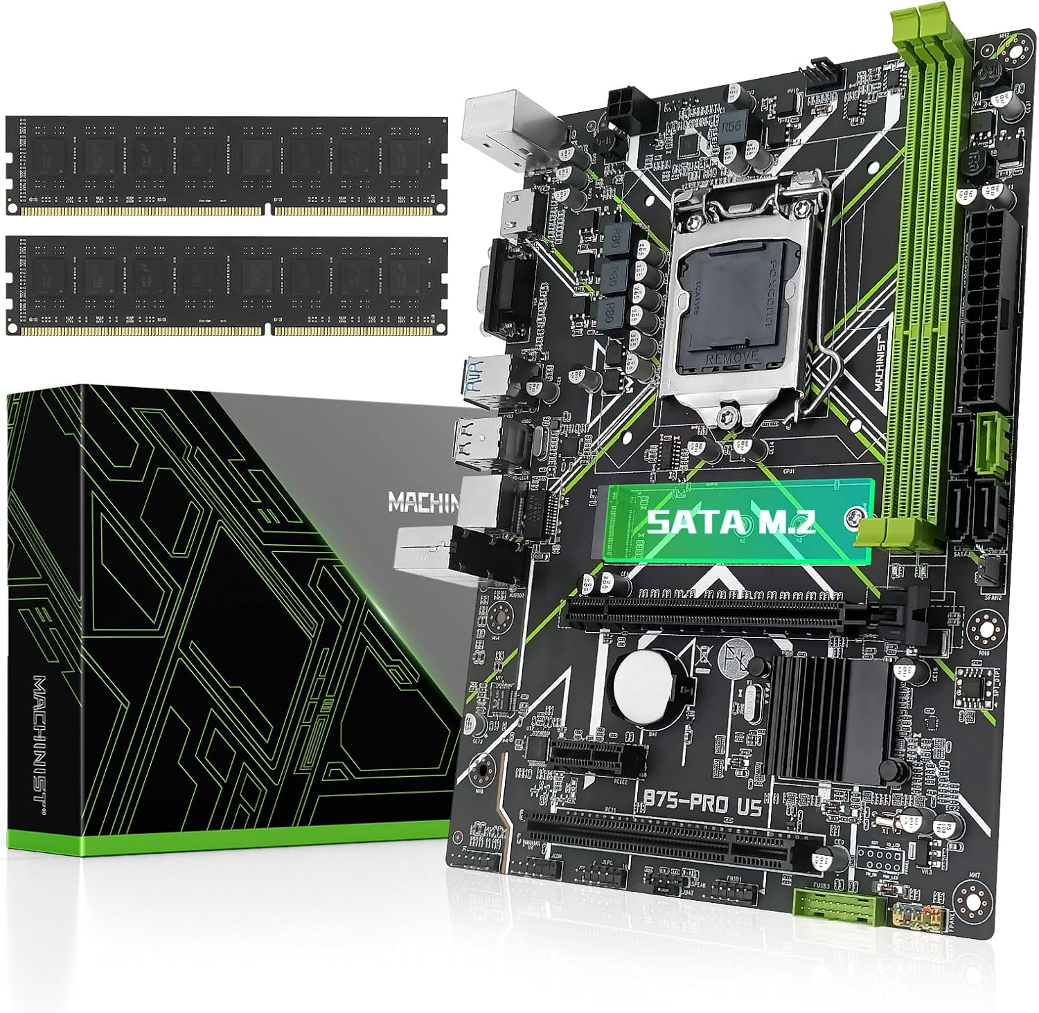 MACHINIST B75 Motherboard + 2x8GB DDR3 Memory